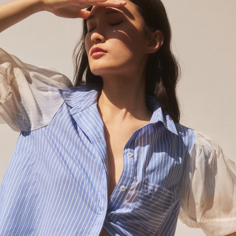 Menswear Buttondown Blouse