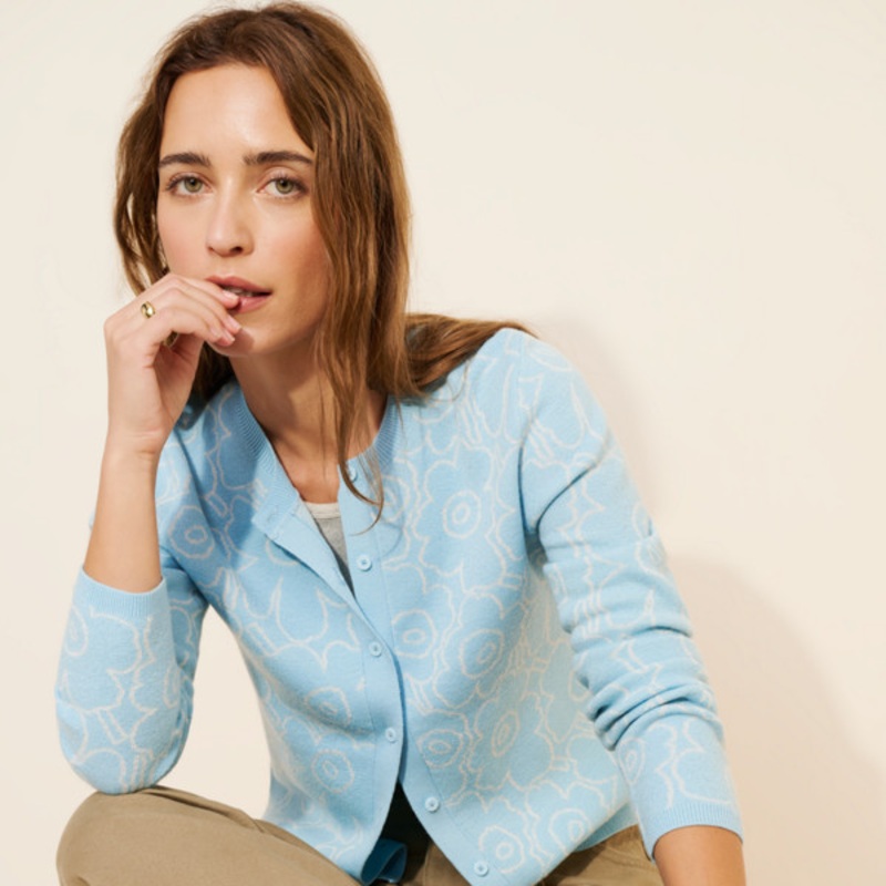 Mutka Mini Piirto Unikko Knitted Cardigan