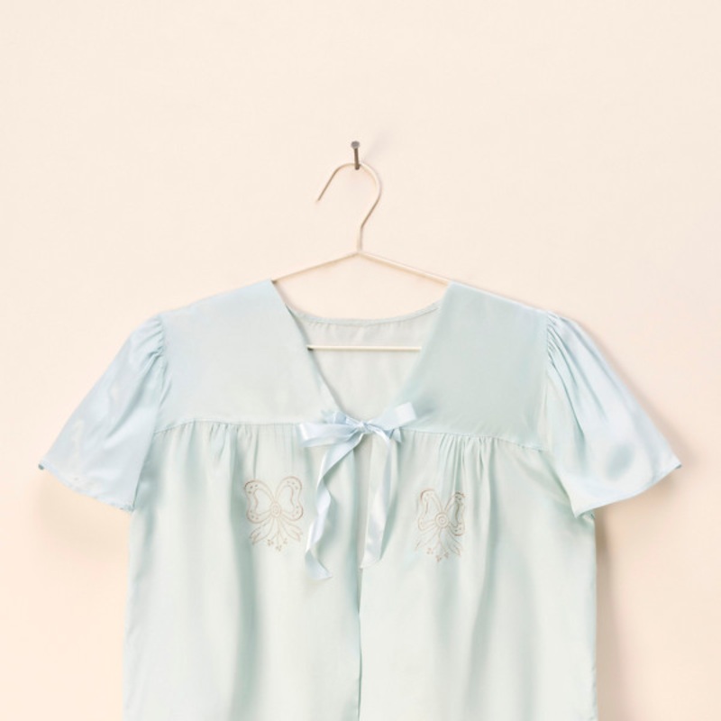 Vintage Bow Teddy Top