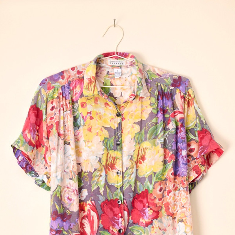 Vintage Express Floral Blouse
