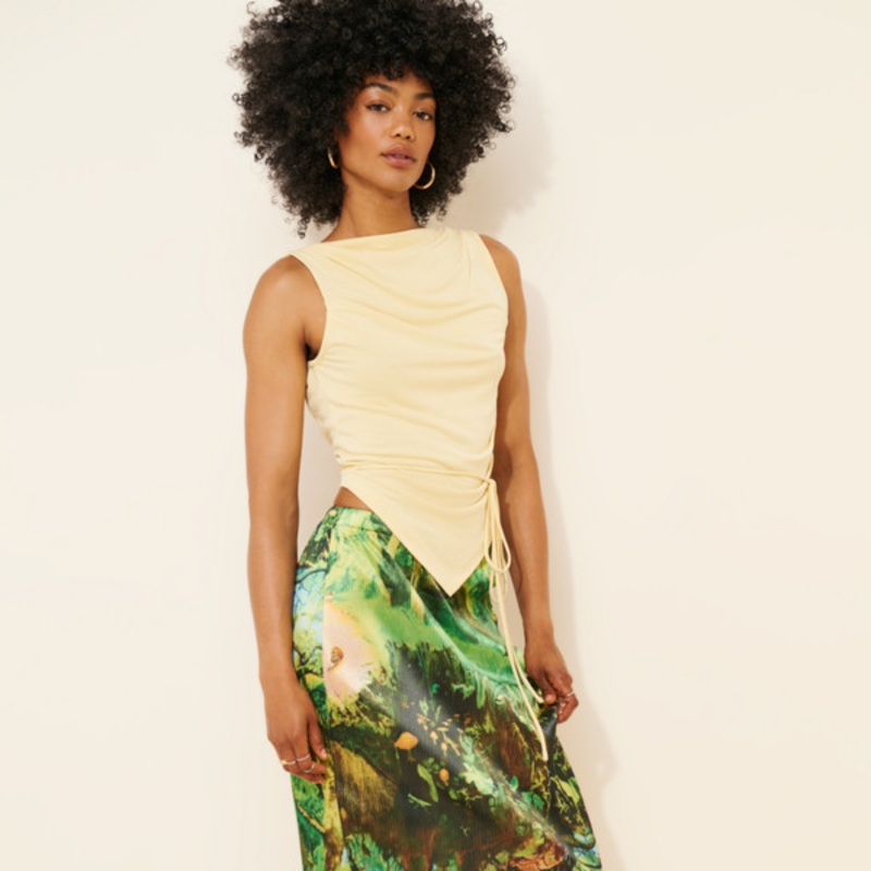 Accordion Midi Skirt