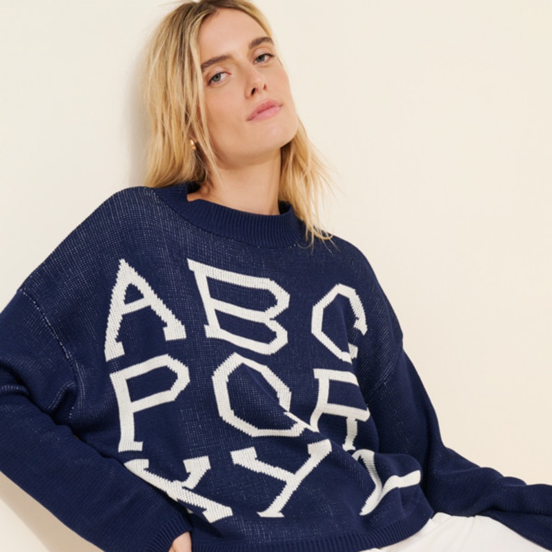 Alphabet Crewneck Sweater