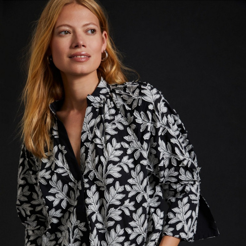 Floral Popover Blouse