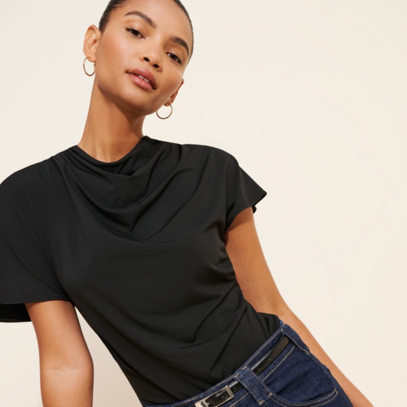 Textured Drape Blouse