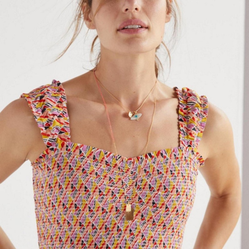 Kaleidoscope Smocked Tank
