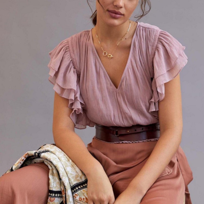 Smocked Ruffle Blouse