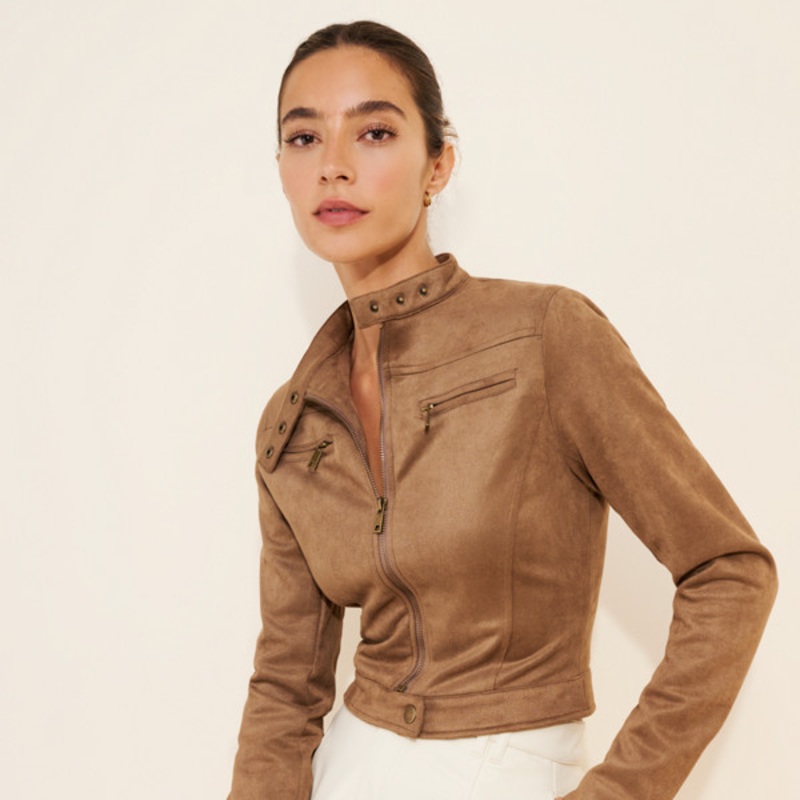 Suede Bella Moto Jacket
