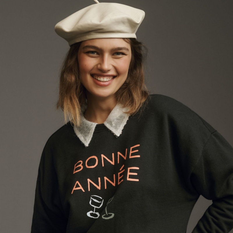 Bonne Anne Varsity Crew Pullover