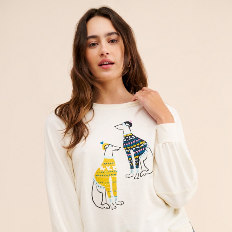 Fair Isle Dogs Sweatshirt