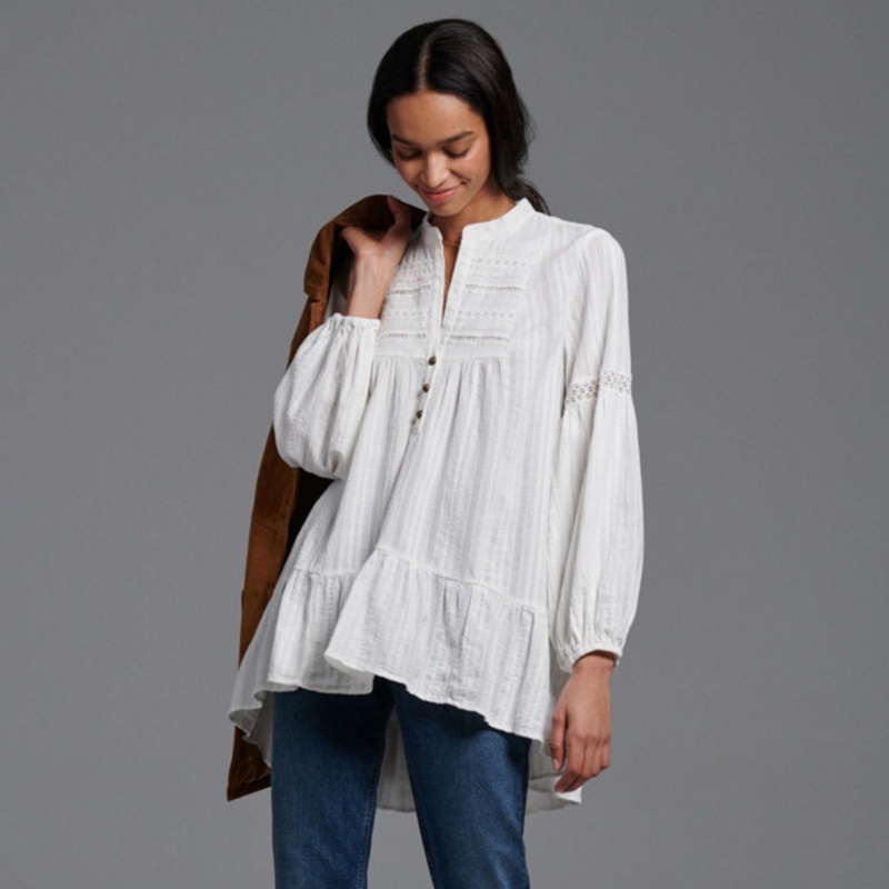 Haley Embroidered Lace Tunic