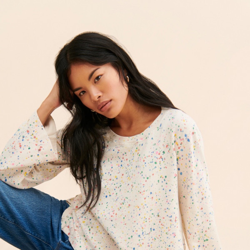 Jamie Paint-Speckled Sweatshirt