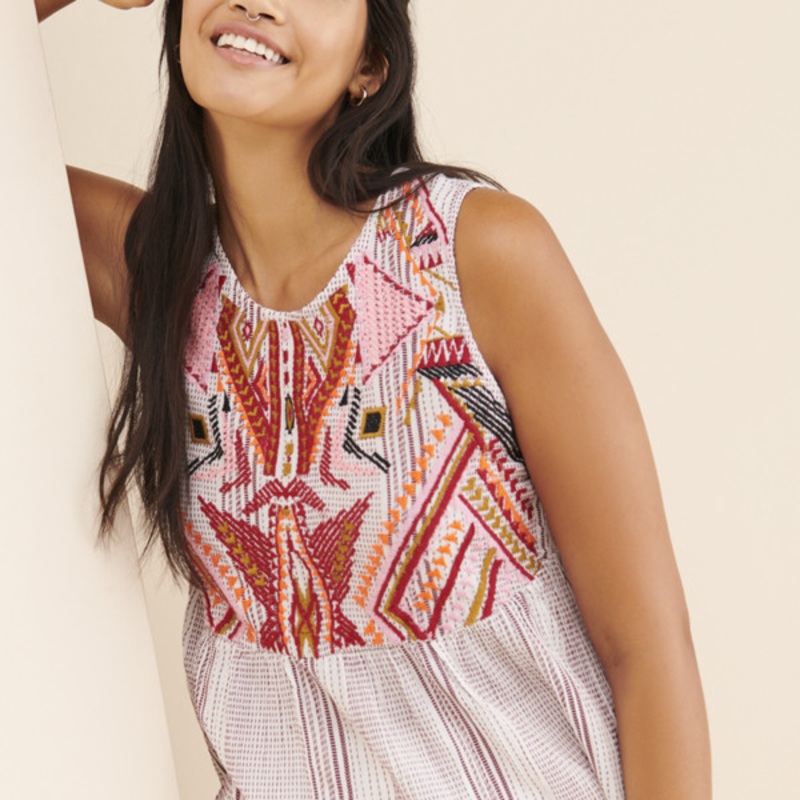 Velia Embroidered Tank