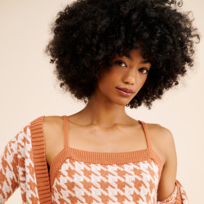 Houndstooth Knit Tank