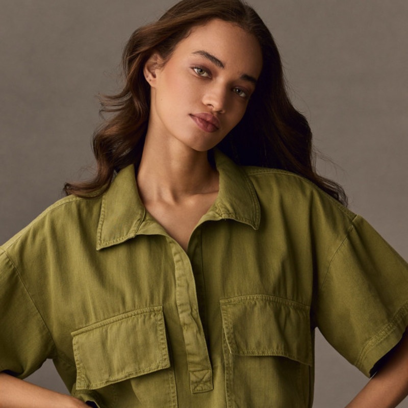 Short-Sleeve Cropped Tee