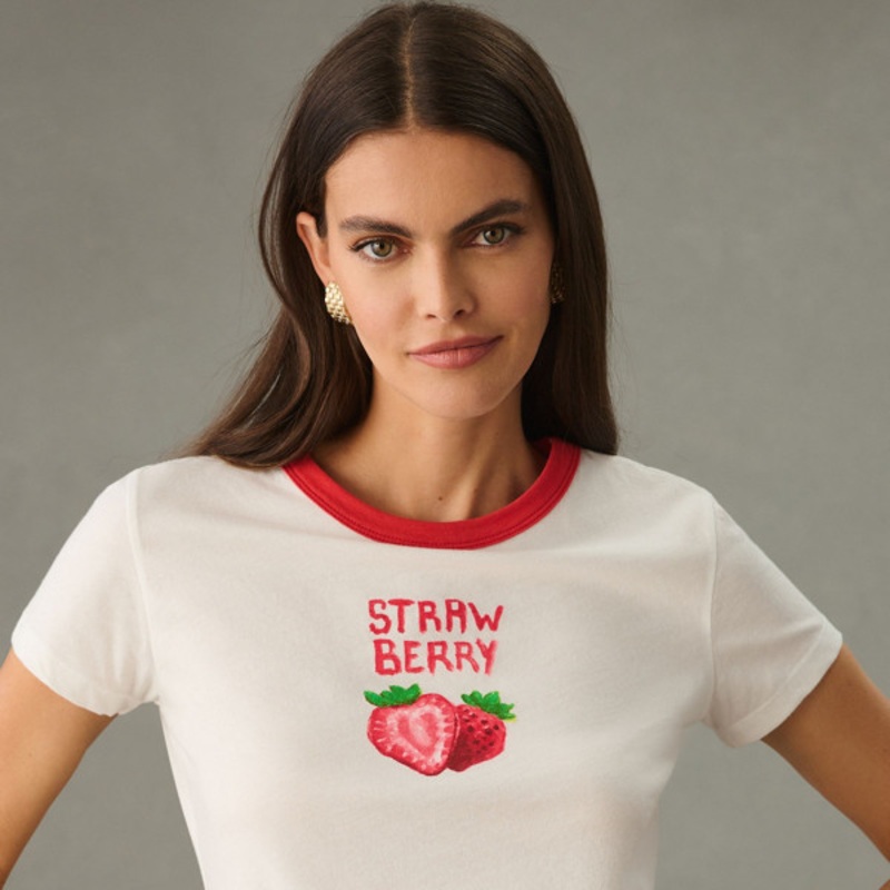 Strawberry Ringer Tee