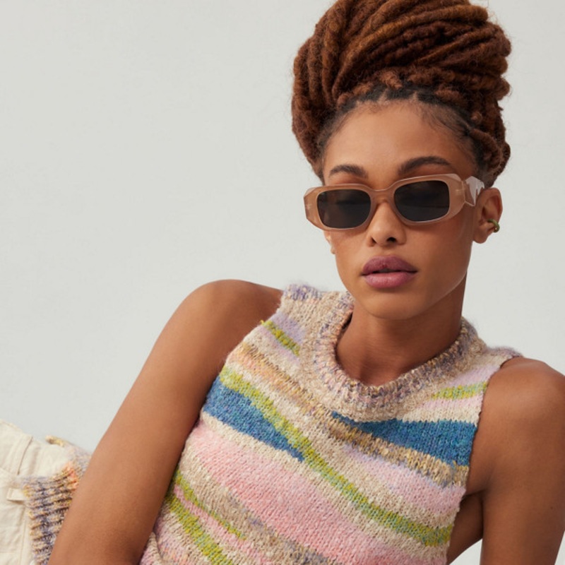 Abstract Knit Sweater Tank