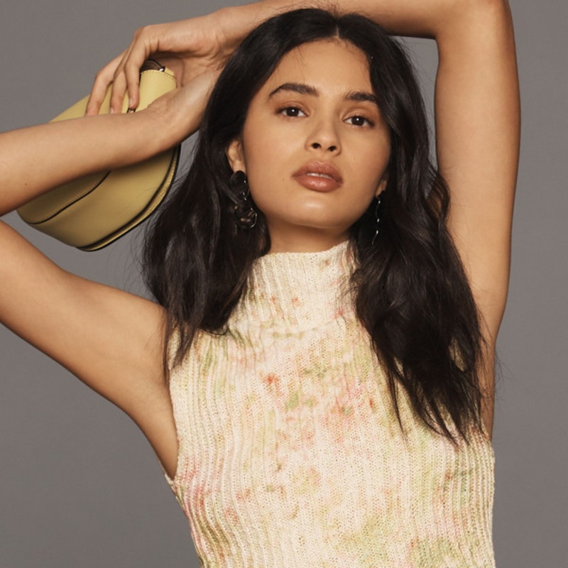 Asymmetrical Rib Sweater Tank