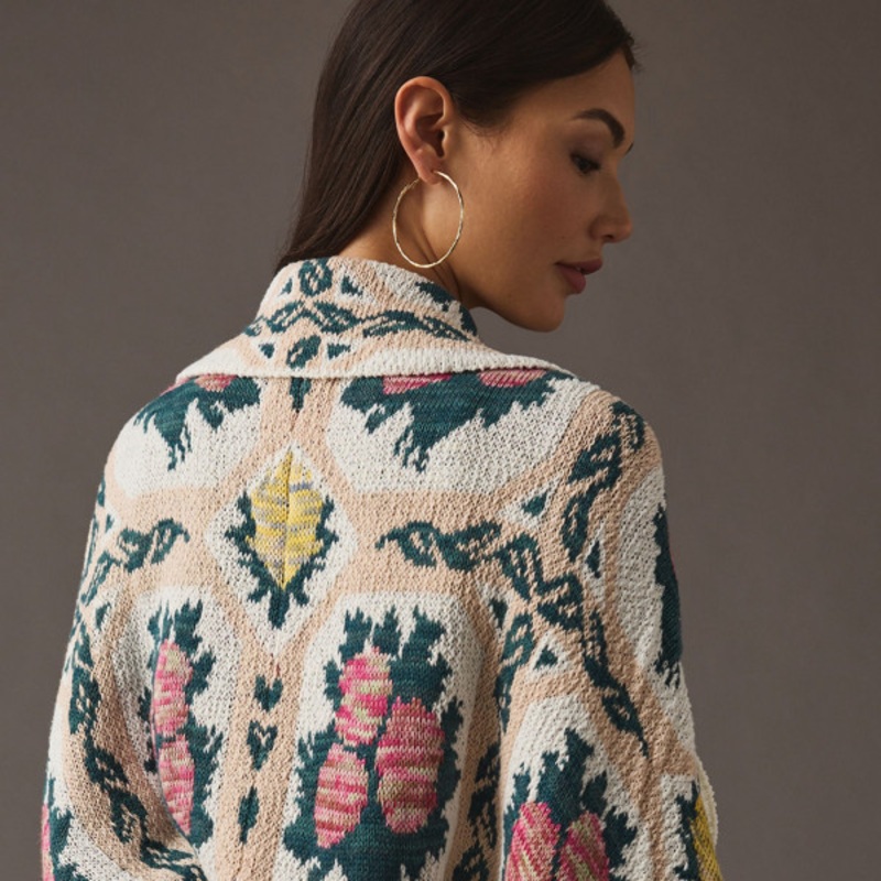 Floral Cocoon Cardigan