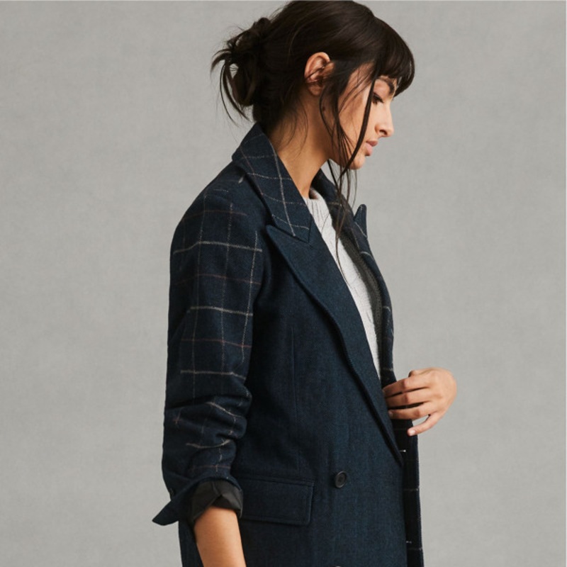 Oversized Plaid Blazer