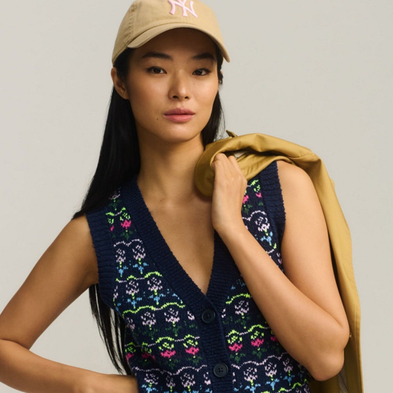 Printed Sweater Vest