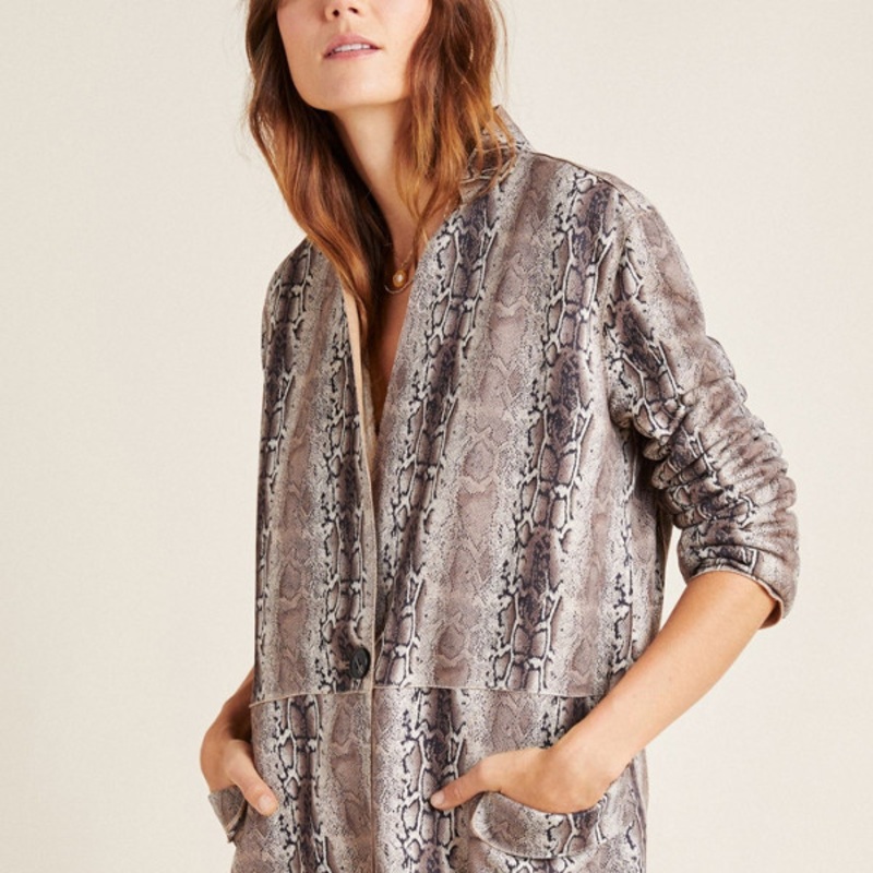 Renegade Snake-Printed Blazer