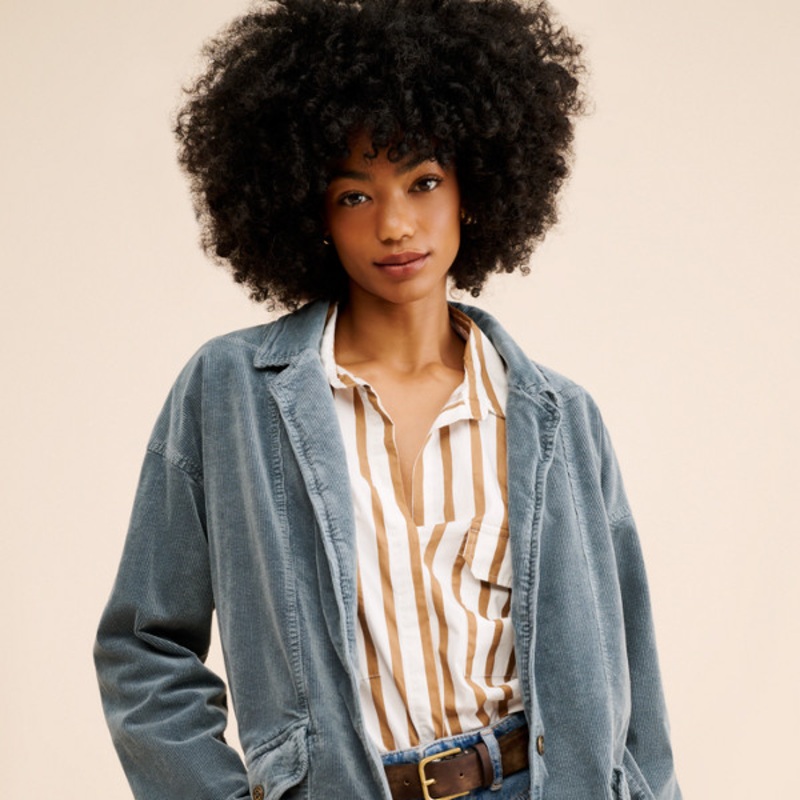 Washed Corduroy Blazer