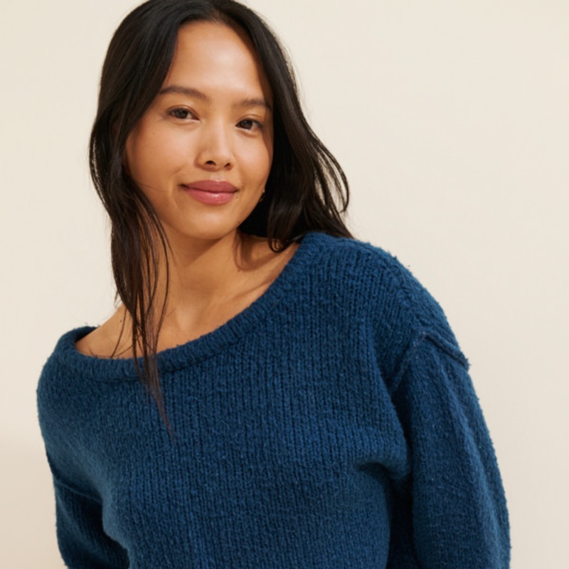 Boatneck Knit Sweater