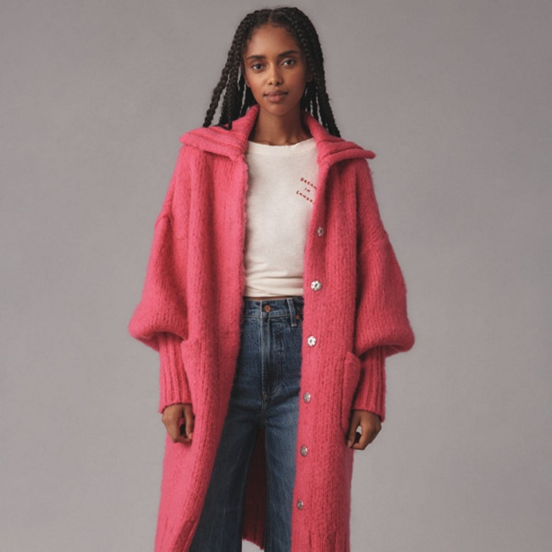 Brushed Cardigan Sweater Coat