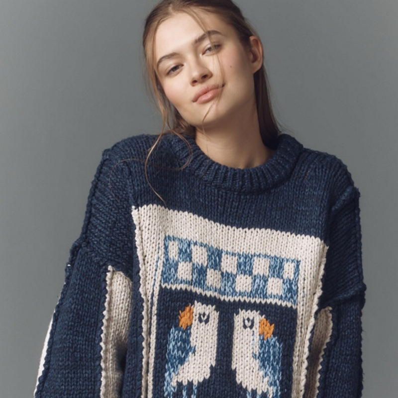 Chunky Crew-Neck Sweater