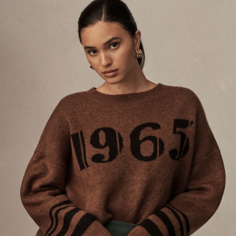 Crew-Neck Graphic Sweater