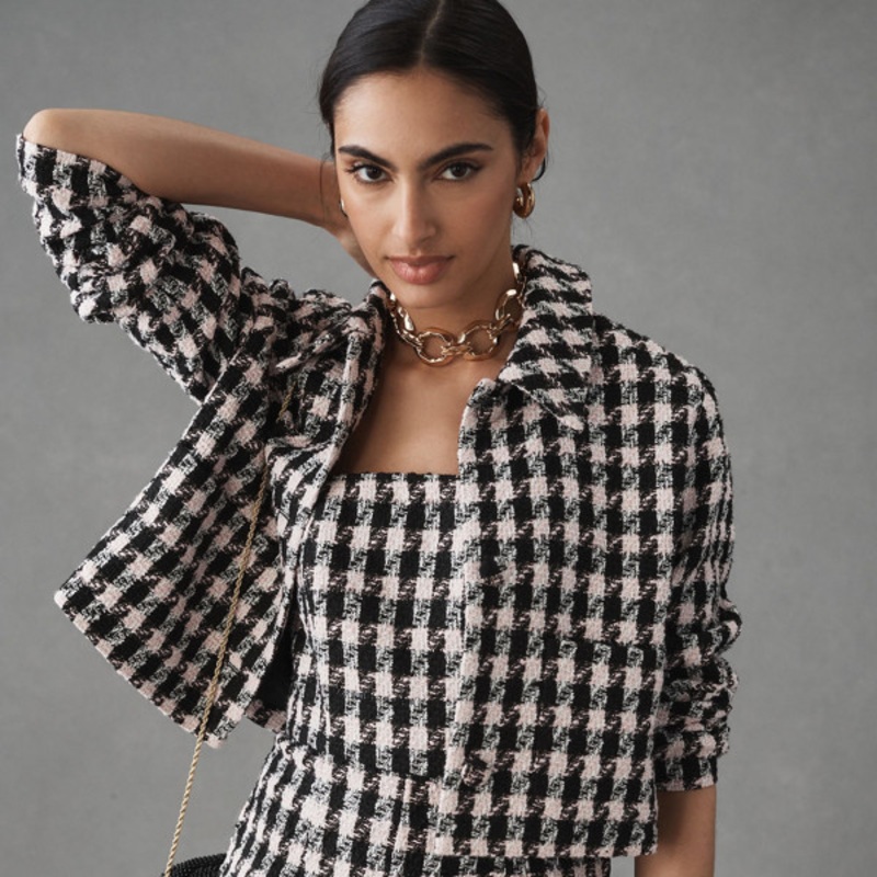 Cropped Tweed Blazer