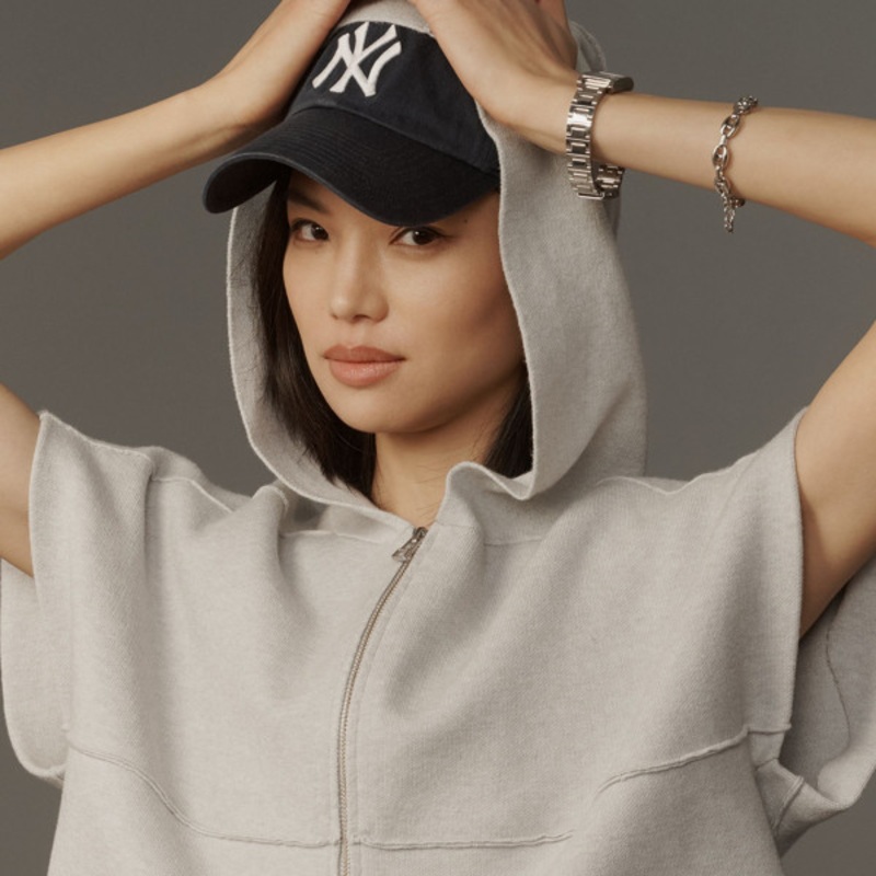 Short-Sleeve Half-Zip Sweatshirt