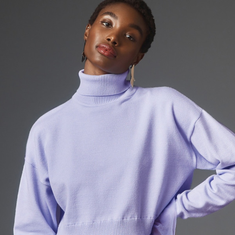 Turtleneck Peplum Sweater