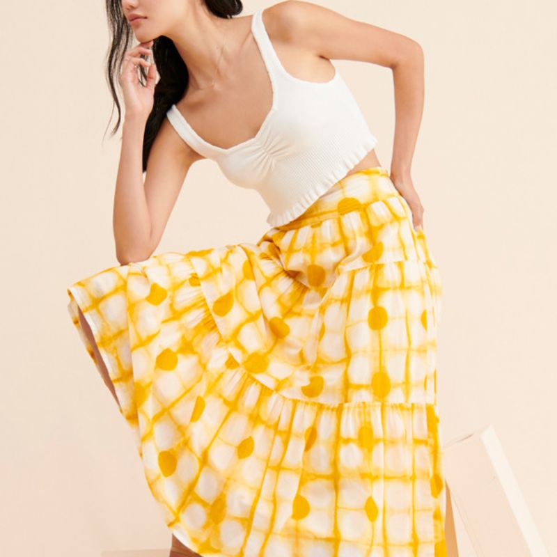 Angelika Tie-Dye Maxi Skirt
