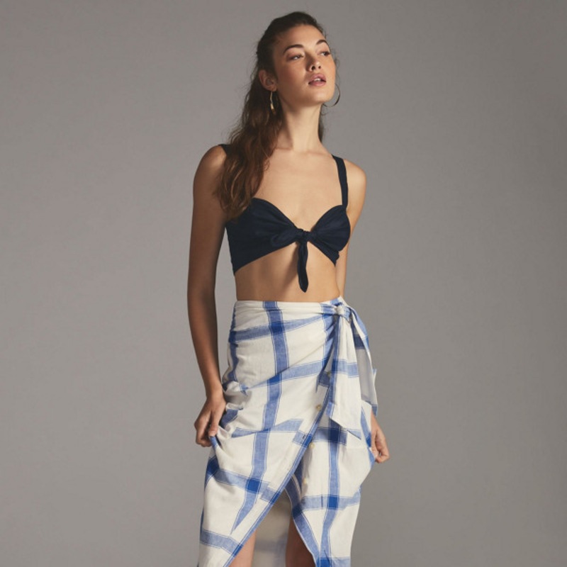 Asymmetric Wrap Skirt