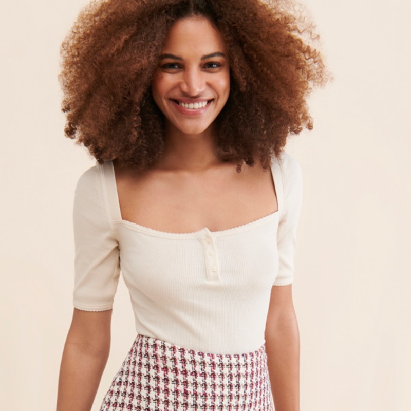 Bobbie Plaid Flounced Mini Skirt
