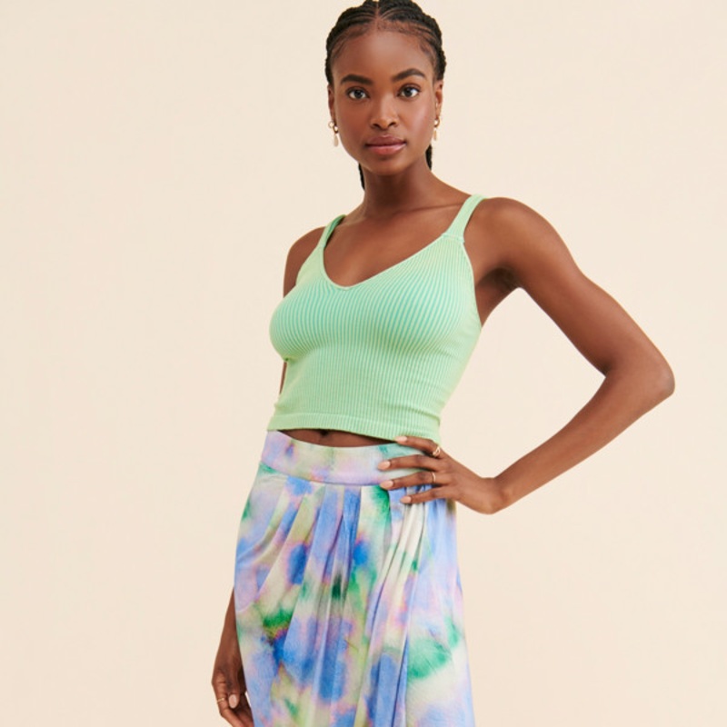 Delphina Ruched Midi Skirt