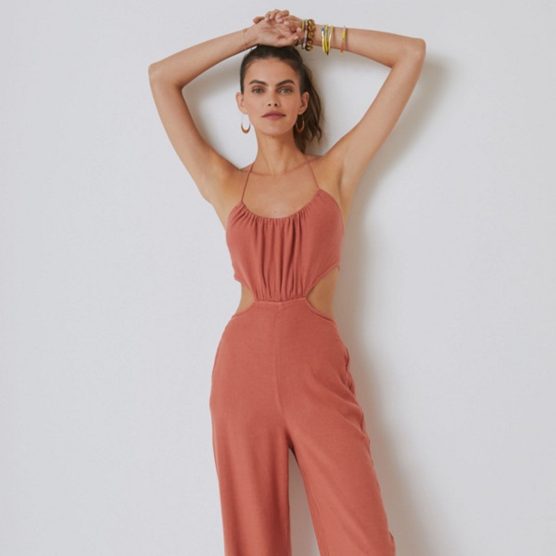 Linen Bare Jumpsuit