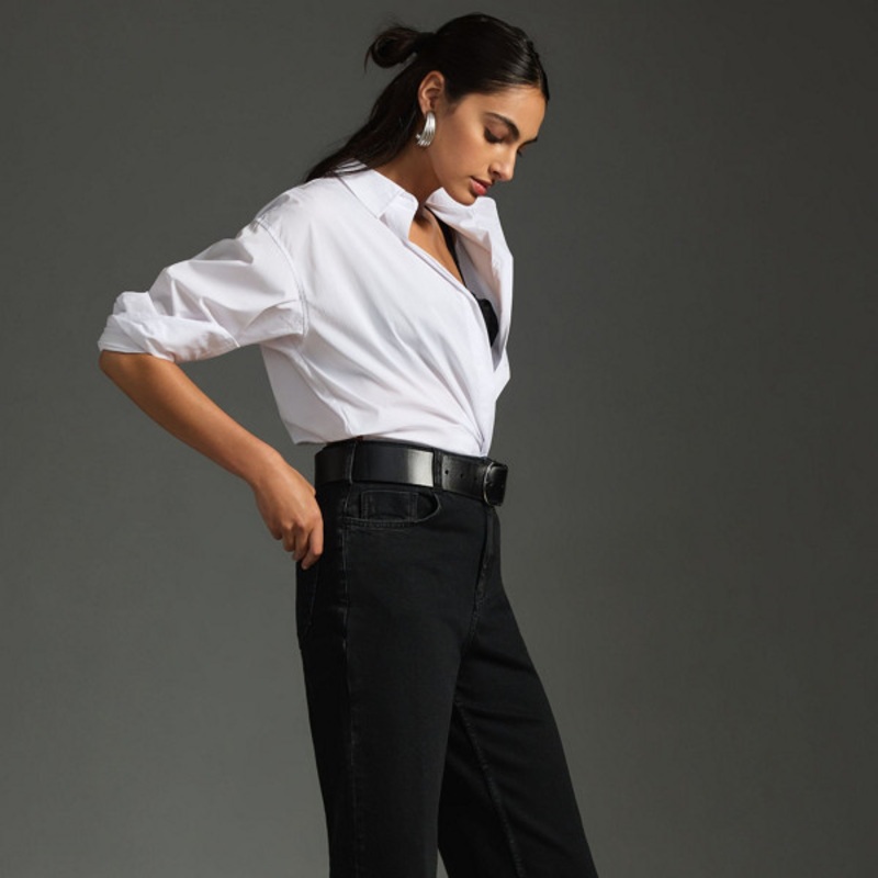 The Skipper High-Rise Crop Wide-Leg Jeans