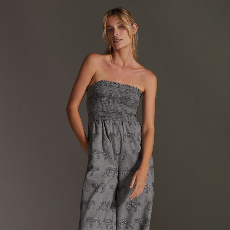 Tiger Balloon-Leg Jumpsuit