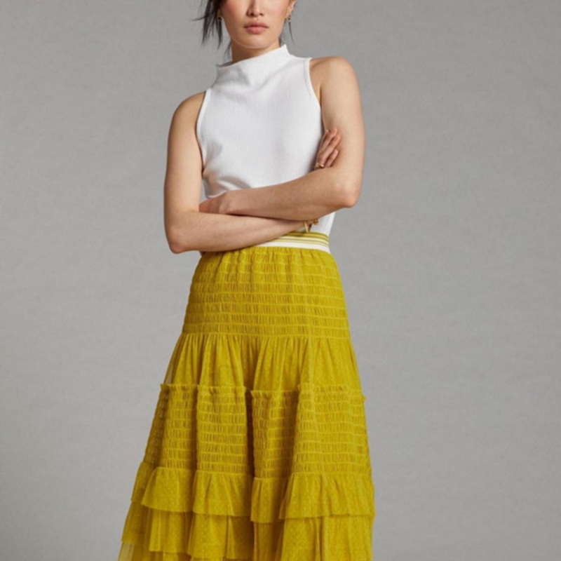 Tulle Midi Skirt