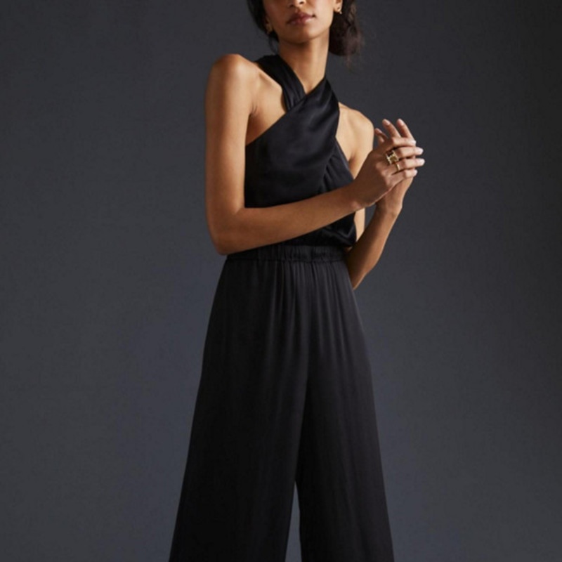Crossed Halter Jumpsuit