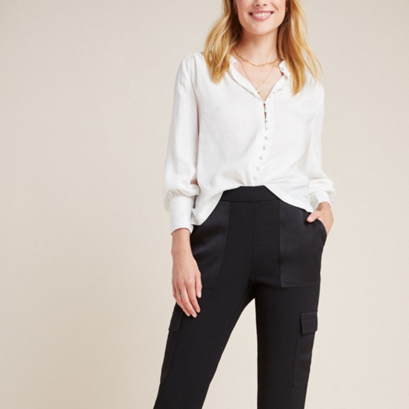 Delancey Satin-Trimmed Cargo Joggers