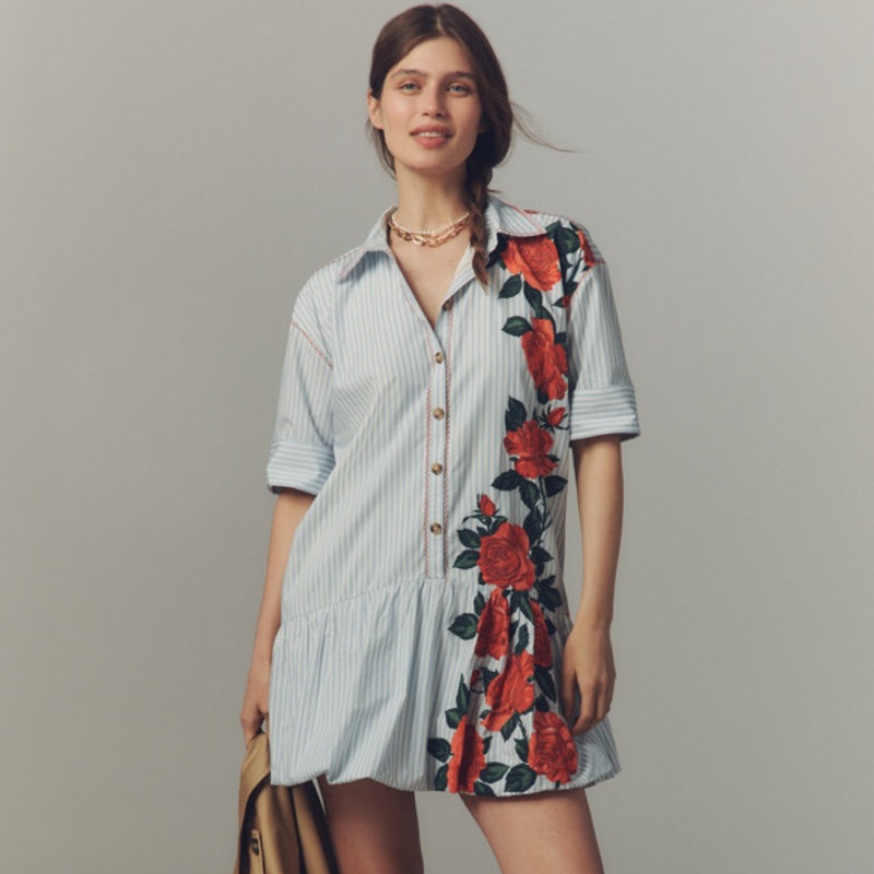 Bubble Mini Shirtdress