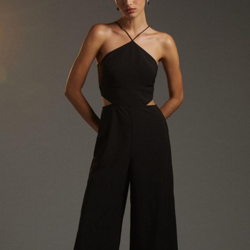 Cut-Out Halter Jumpsuit