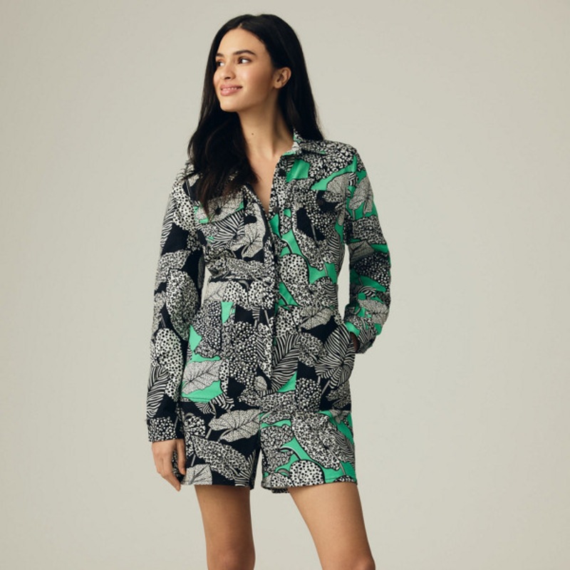 Foliage Printed Romper