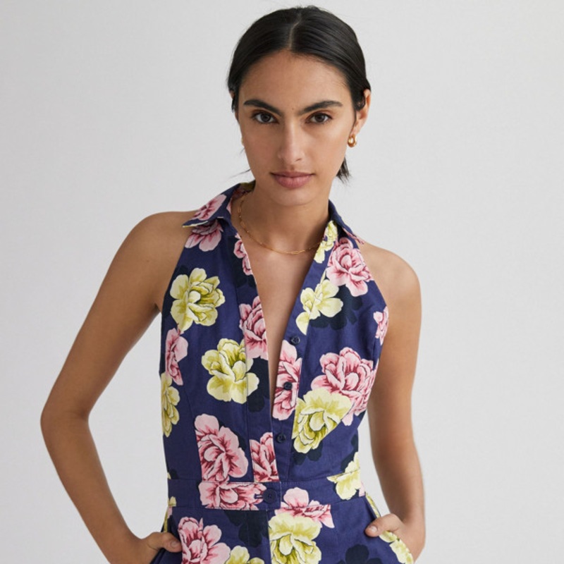 Retro Collared Romper