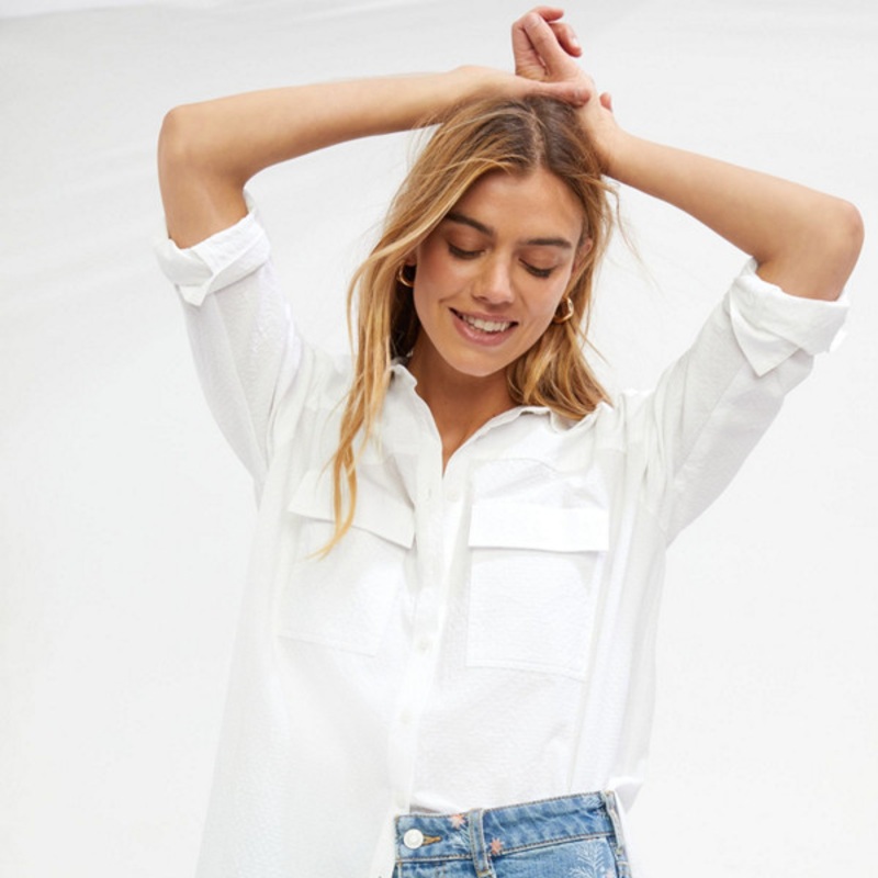 Ultra High-Rise Denim Shorts