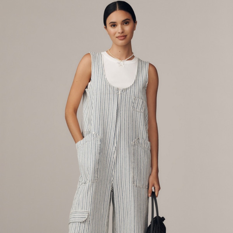 Zip-Up Utility Jumpsuit