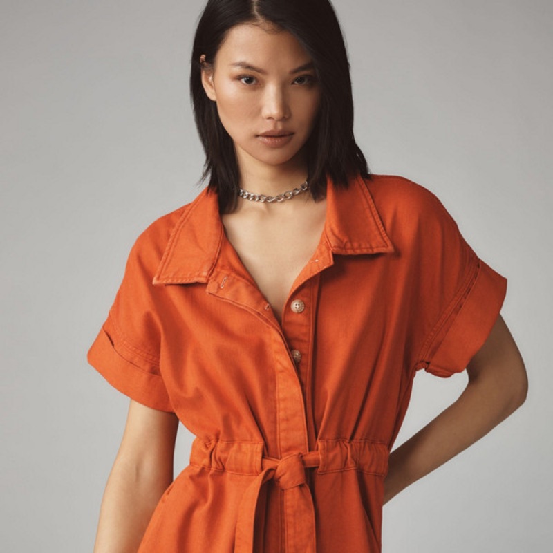 Cuffed Utility Romper